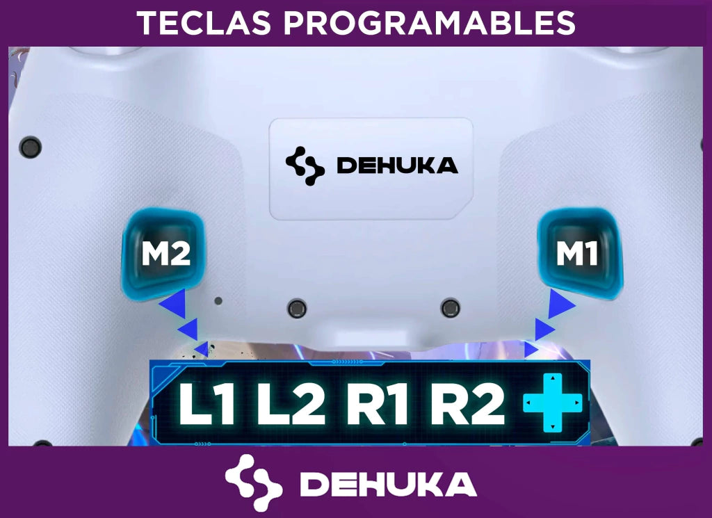 Joystick Inalámbrico Bluetooth Compatible Con Ps5 Slim Pro Control Inalambrico Pc Gamer Retroiluminación Ajustable Y Doble Vibración