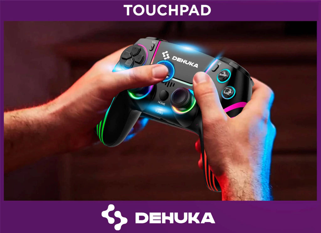 Joystick Control Inalámbrico Compatible PS5 Slim Y Pc Doble Vibración Retroiluminación Ajustable Y Gatillos Sensibles 5230bk Color Negro