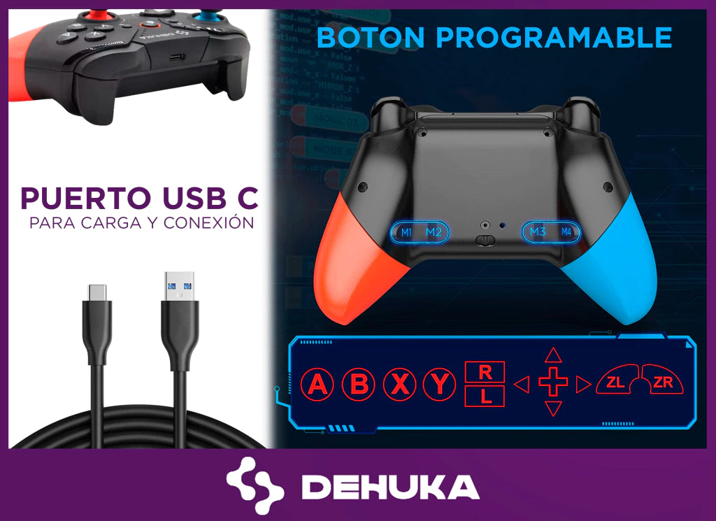 Joystick Inalámbrico Estilo Nintendo Switch Oled Control Pc Gamer Inalambrico Usb