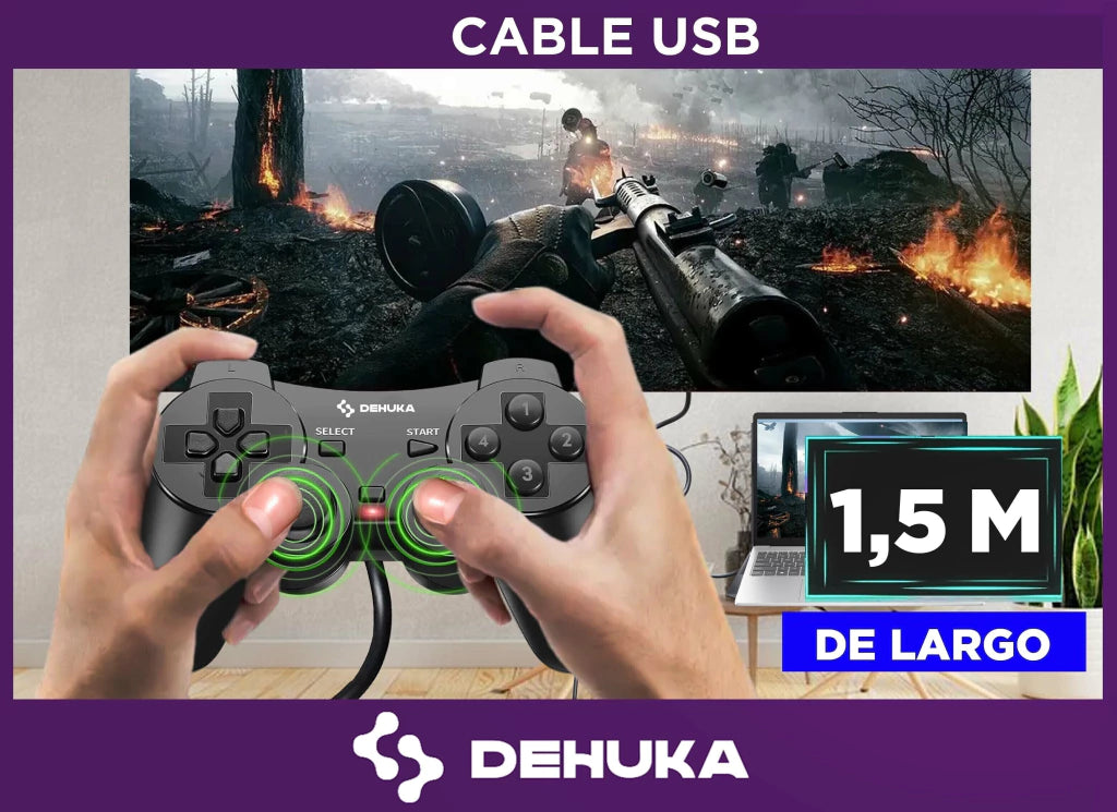 Joystick Mando Usb Gamepad Inalambrico Usb