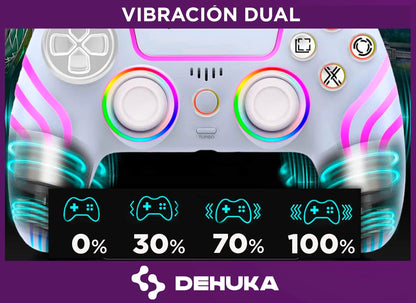 Joystick Inalámbrico Bluetooth Compatible Con Ps5 Slim Pro Control Inalambrico Pc Gamer Retroiluminación Ajustable Y Doble Vibración