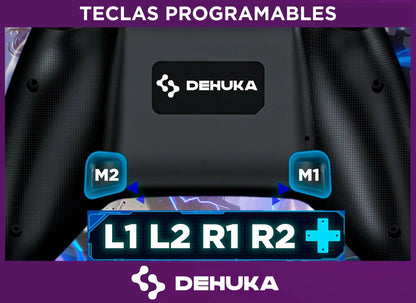 Joystick Control Inalámbrico Compatible PS5 Slim Y Pc Doble Vibración Retroiluminación Ajustable Y Gatillos Sensibles 5230bk Color Negro