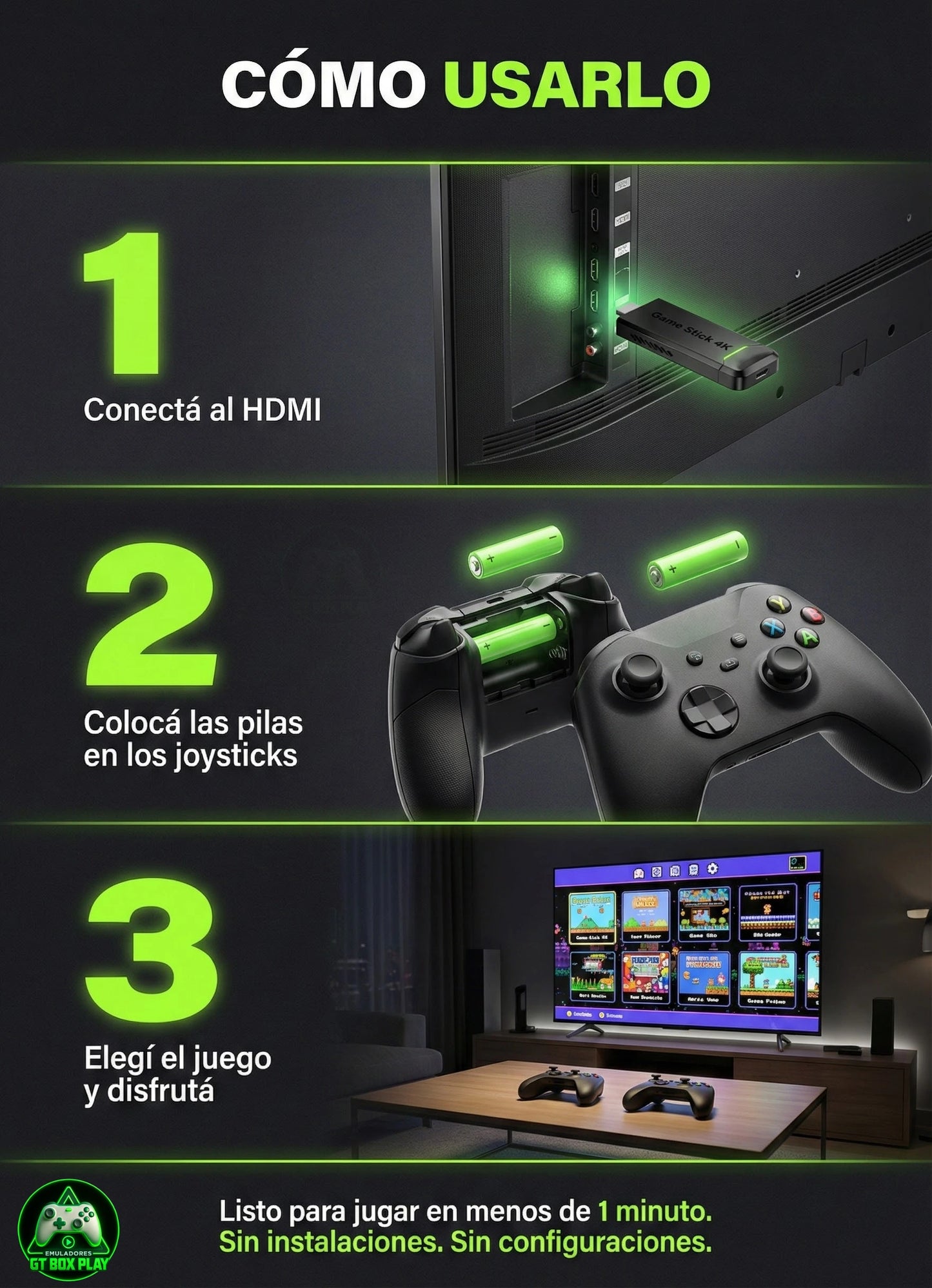 CONSOLA RETRO GAME STICK 4K (2026)