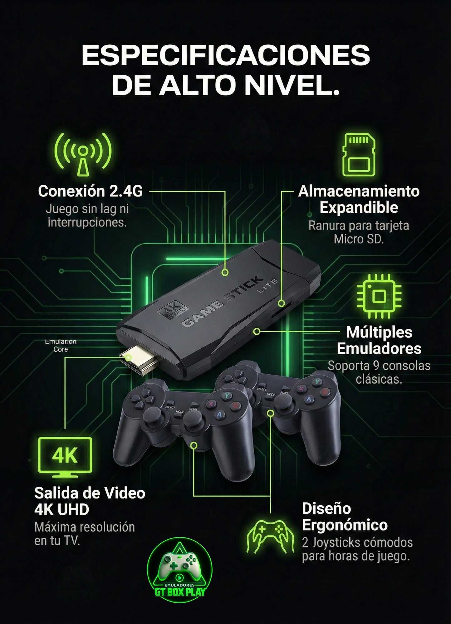 CONSOLA RETRO GAME STICK 4K (2026)