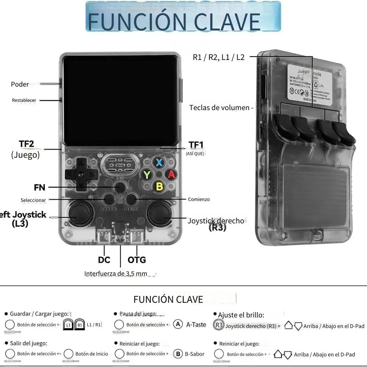 CONSOLA RETRO PORTATIL R36S (2026)