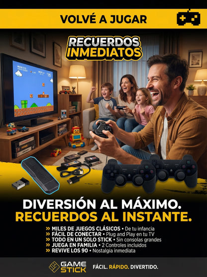 CONSOLA RETRO GAME STICK X2 PLUS (2026)