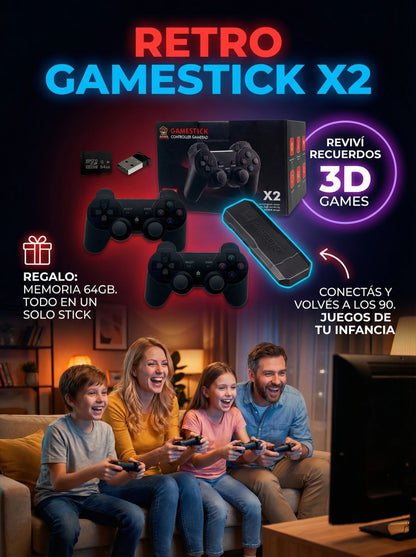 CONSOLA RETRO GAME STICK X2 PLUS (2026)