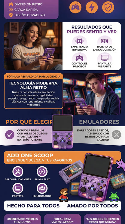 CONSOLA RETRO PORTATIL R36S (2026)