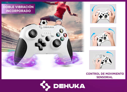 Joystick Blanco Control Pc Gamer Inalambrico Usb Inalambrico