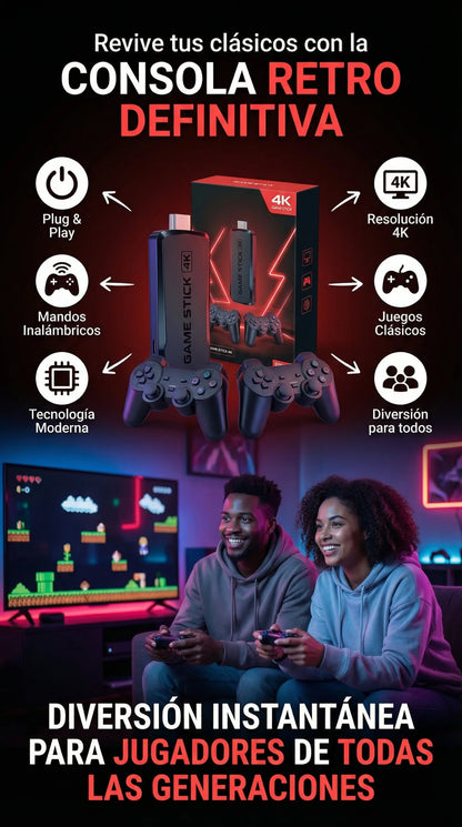CONSOLA RETRO GAME STICK X2 PLUS (2026)
