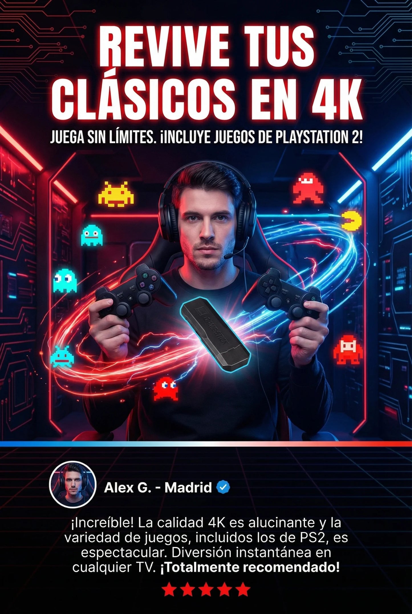 CONSOLA RETRO GAME STICK X2 PLUS (2026)