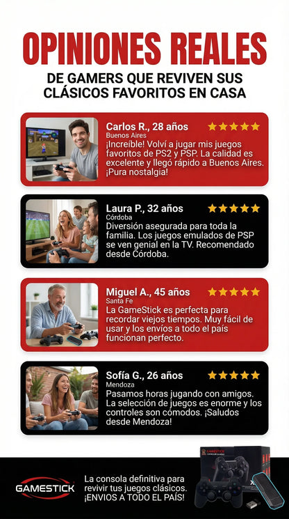 CONSOLA RETRO GAME STICK X2 PLUS (2026)