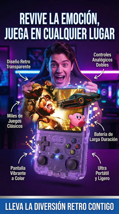 CONSOLA RETRO PORTATIL R36S (2026)