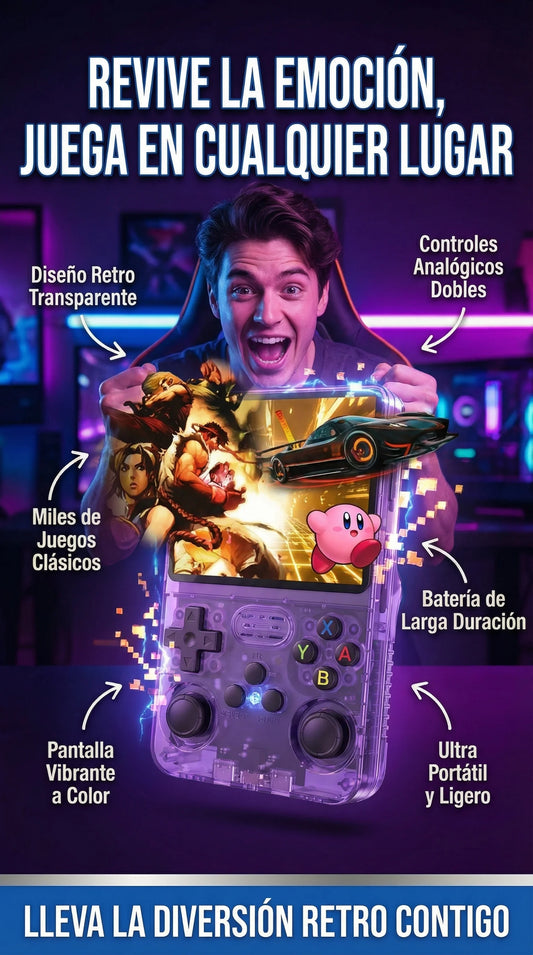 CONSOLA RETRO PORTATIL R36S (2026)